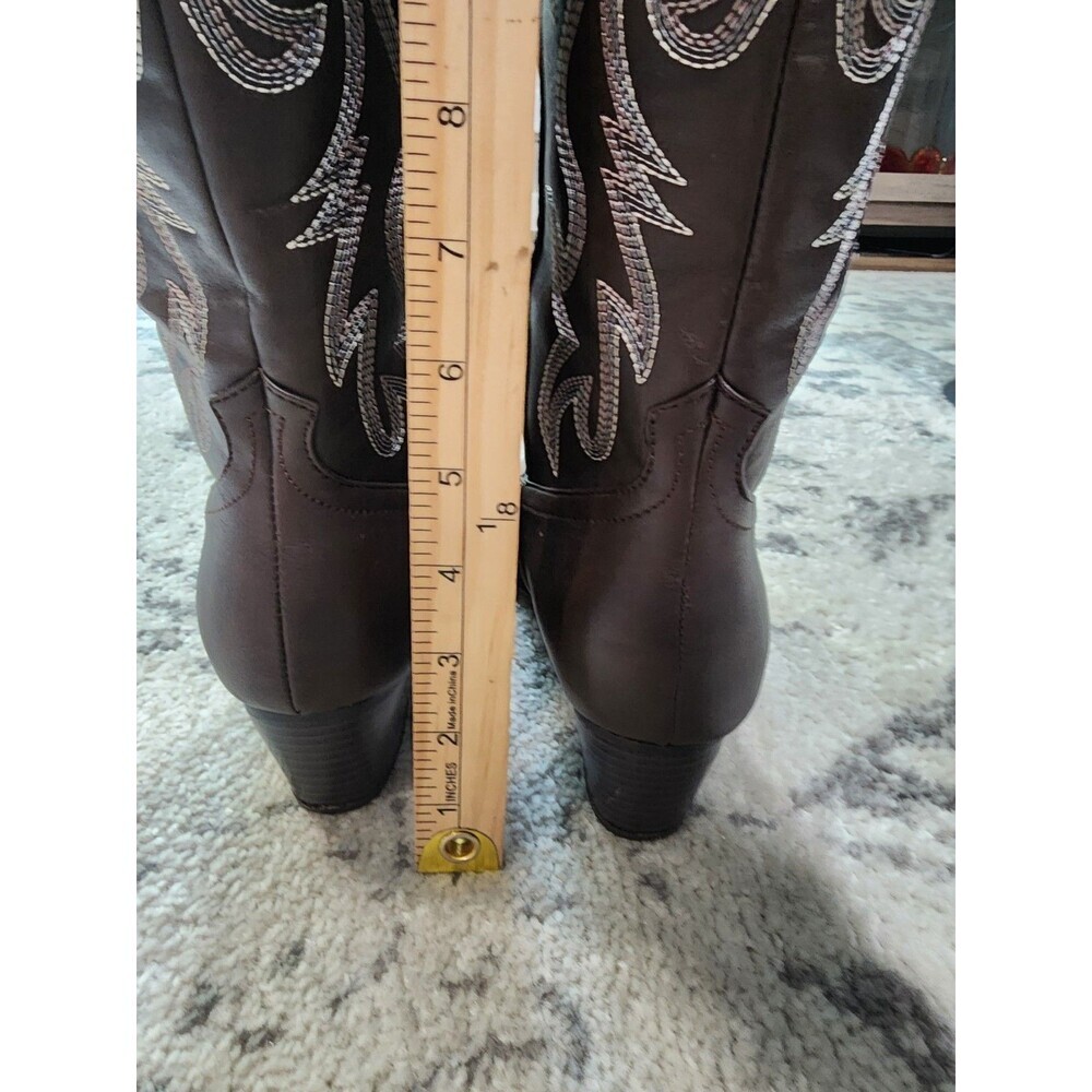 Canyon Trails Women's Western Rodeo Cowboy Boots Brown size 8M - Picture 4 of 8